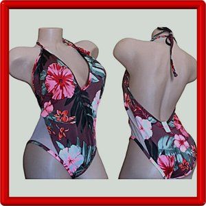 Victoria's Secret PINK One Piece Floral Swimsuit M